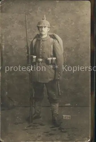 Militaria WK1 Portrait Infanterie Regiment 232 Kat. WK1