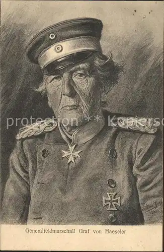Adel Preussen Generalfeldmarschall Graf von Haeseler  Kat. Koenigshaeuser
