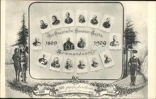 Regiment HR 017 Husaren Husaren Regts. Kommandeure 1809 1909