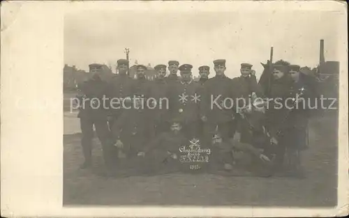 Regiment IR 022 Infanterie Gruppenfoto von ausbildungskurs WK1