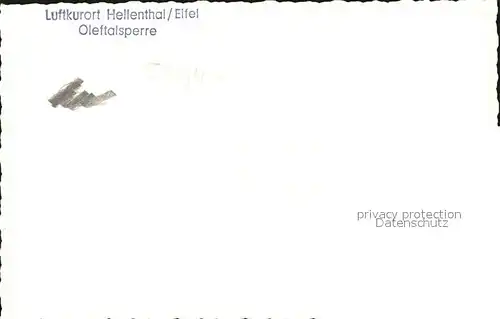 Hellenthal Eifel Oleftalsperre Kat. Hellenthal