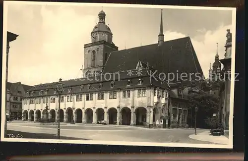 Alt Dessau Der grosse Markt Schlosskirche Handabzug