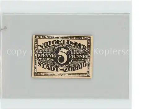 Zoerbig 5 Pfennig Notgeld Kat. Zoerbig