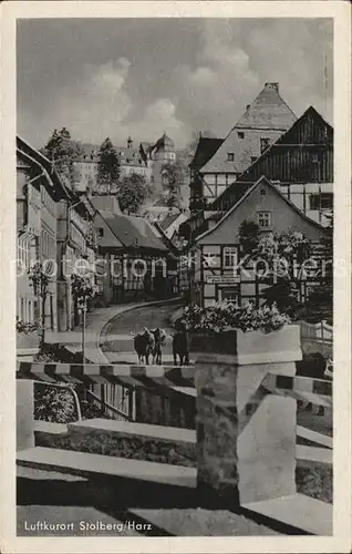 Stolberg Harz Blick auf das Schloss FDGB Ferienheim  Kat. Stolberg Harz