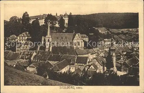 Stolberg Harz Ortsansicht Schloss Kirche Kat. Stolberg Harz