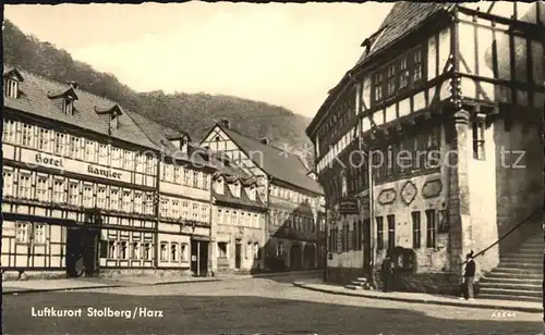 Stolberg Harz Luftkurort Markt Rathaus Hotel Kanzler Kat. Stolberg Harz