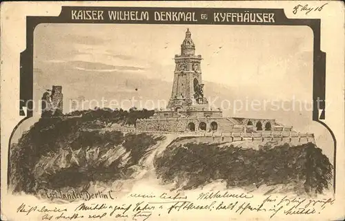 Kyffhaeuser Kaiser Wilhelm Denkmal  Kat. Bad Frankenhausen