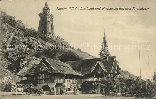 Kyffhaeuser Kaiser Wilhelm Denkmal Restaurant Kat. Bad Frankenhausen