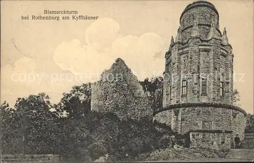 Kyffhaeuser Bismarckturm bei Rothenburg Kat. Bad Frankenhausen
