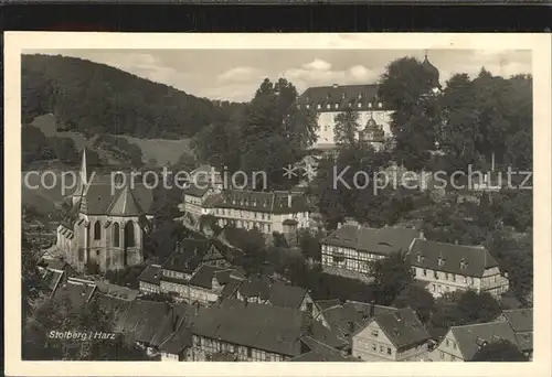 Stolberg Harz Ortsansicht Schloss Kirche Kat. Stolberg Harz