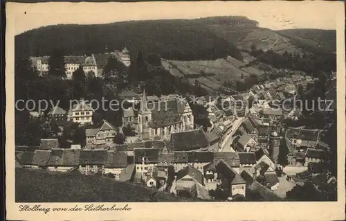 Stolberg Harz Blick von der Lutherbuche Kat. Stolberg Harz