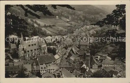 Stolberg Harz Blick von der Lutherbuche Kat. Stolberg Harz