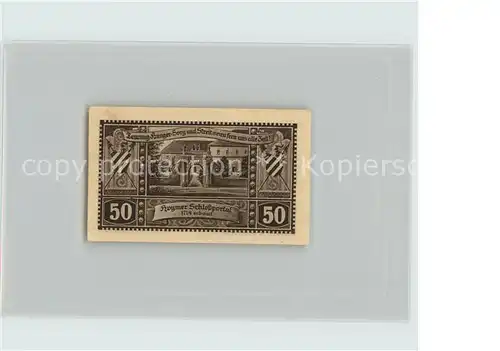 Hoym Schlossportal 50 Pfennig Kat. Hoym