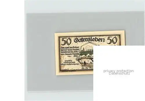 Gatersleben Es brennt der See 50 Pfennig Kat. Gatersleben