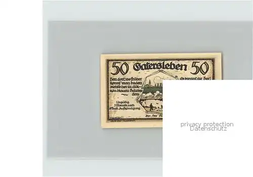 Gatersleben Von dort wo frueher konnt man baden 50 Pfennig Kat. Gatersleben