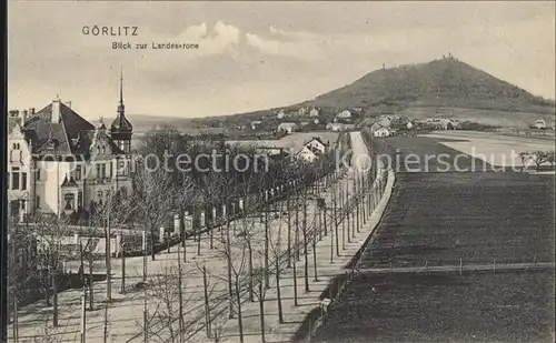 Goerlitz Sachsen Blick zur Landeskrone Kat. Goerlitz