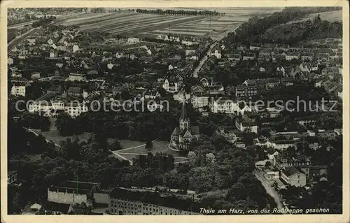 Thale Harz Blick von der Rosstrappe Kat. Thale