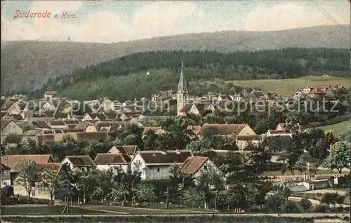 Bad Suderode Ortsansicht Kirche Kat. Bad Suderode