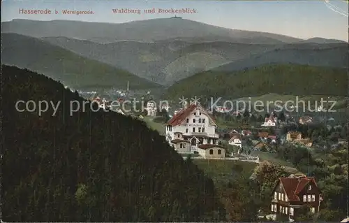 Hasserode Waldberg Brockenblick Kat. Wernigerode