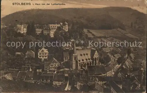 Stolberg Harz Blick von Lutherbuche Kat. Stolberg Harz