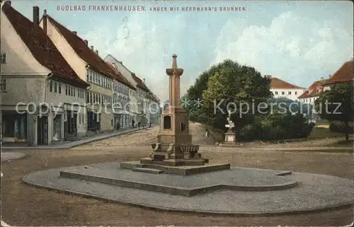 Frankenhausen Bad Anger mit Herrmanns Brunnen Kat. Bad Frankenhausen