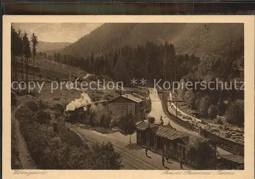 Wernigerode Harz Station Steinerne Renne Kat. Wernigerode