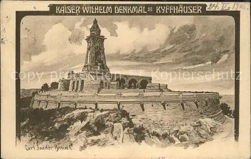 Kyffhaeuser Kaiser Wilhelm Denkmal  Kat. Bad Frankenhausen