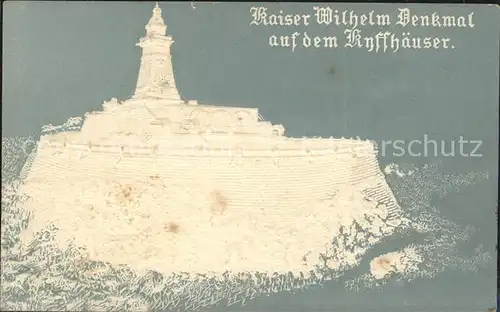 Kyffhaeuser Kaiser Wilhelm Denkmal Kat. Bad Frankenhausen
