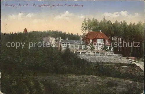 Wernigerode Harz Berggasthaus auf dem Armeleuteberg Kat. Wernigerode