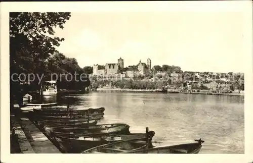 Bernburg Saale Saalepartie Schloss Kat. Bernburg