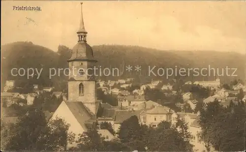 Friedrichroda Stadtansicht  Kat. Friedrichroda