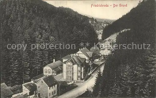 Bad Friedrichroda Der Grund Kat. Friedrichroda