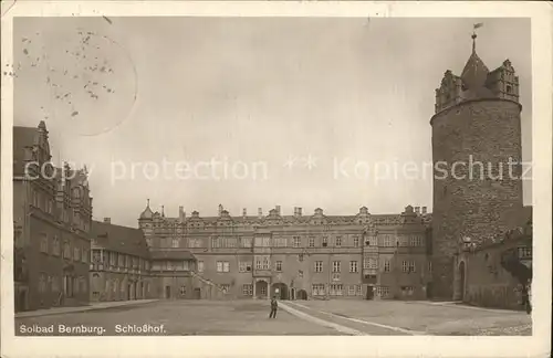 Bernburg Saale Schlosshof Kat. Bernburg