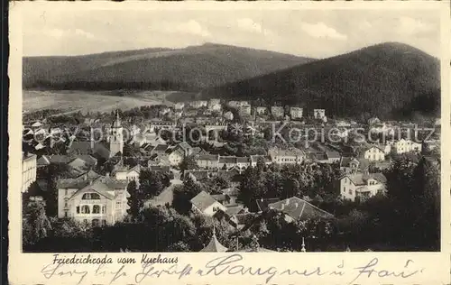 Friedrichroda Blick vom Kurhaus Kat. Friedrichroda