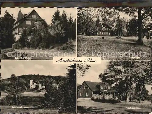 Friedrichroda Spiessberghaus Reinhardsbrunn Heuberghaus Tanzbuche Kat. Friedrichroda