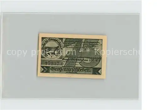 Ploetzkau Grosswirschleben 75 Pfennig Kat. Ploetzkau