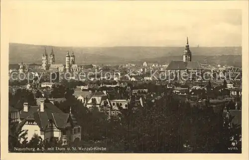 Naumburg Saale Dom und Sankt Wenzel Kirche  Kat. Naumburg