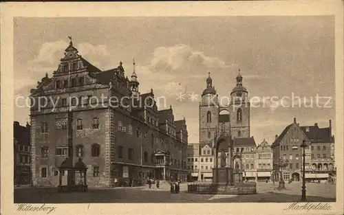 Wittenberg Lutherstadt Marktplatz Kat. Wittenberg