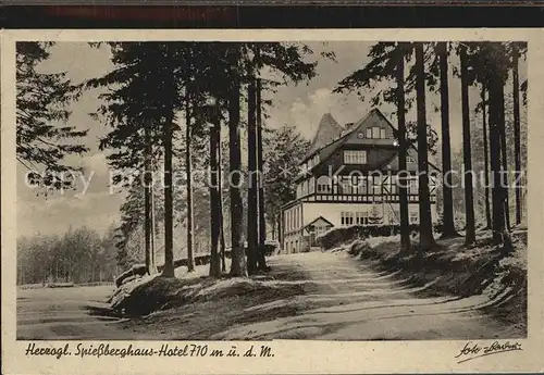Friedrichroda Herzogliches Spiessberghaus Kat. Friedrichroda