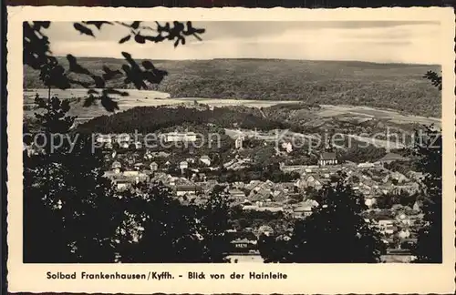Bad Frankenhausen Blick von der Hainleite Kat. Bad Frankenhausen
