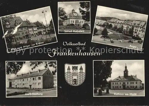 Frankenhausen Bad Anger Schloss Rathsfeld AWG Siedlung Kat. Bad Frankenhausen