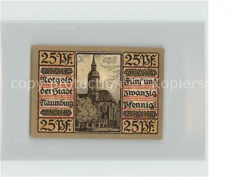 Naumburg Saale 25 Pf Kirche / Naumburg /Burgenlandkreis LKR