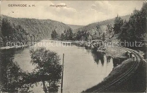 Gernrode Harz Heiliger Teich  Kat. Gernrode Harz