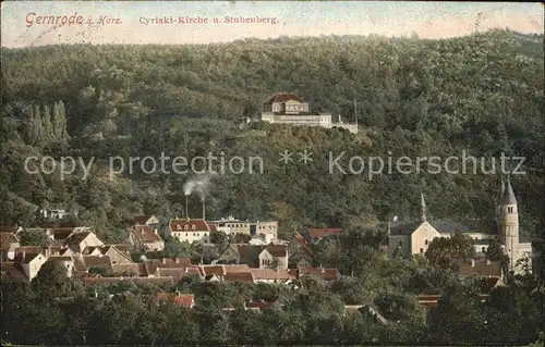 Gernrode Harz Cyriaki Kirche Stubenberg Kat. Gernrode Harz