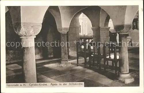 Gernrode Harz Cyriaki Kirche Apsis Stiftskirche Kat. Gernrode Harz