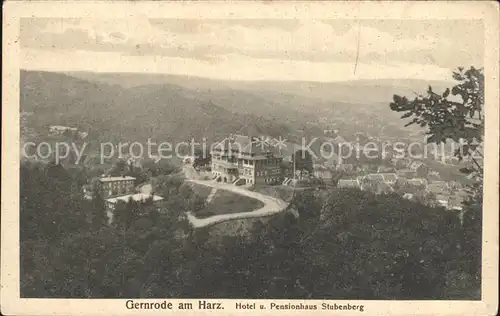 Gernrode Harz Hotel Pensionshaus Stubenberg Kat. Gernrode Harz