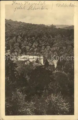 Gernrode Harz Haus Hagental Villa Waldfrieden Kat. Gernrode Harz