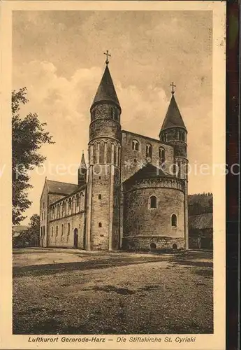 Gernrode Harz Stiftskirche Sankt Cyriaki Kat. Gernrode Harz