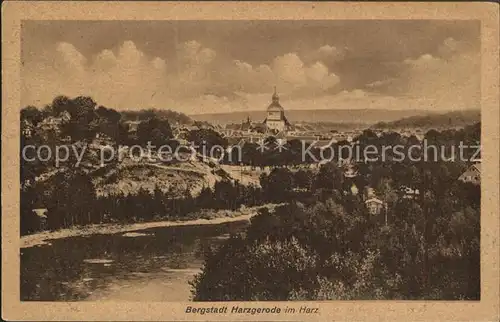 Harzgerode Bergstadt Panorama Kat. Harzgerode