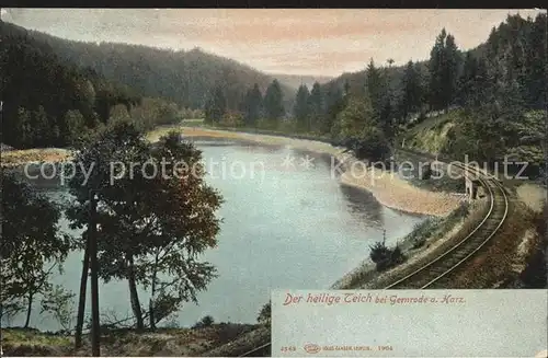 Gernrode Harz Der heilige Teich Kat. Gernrode Harz